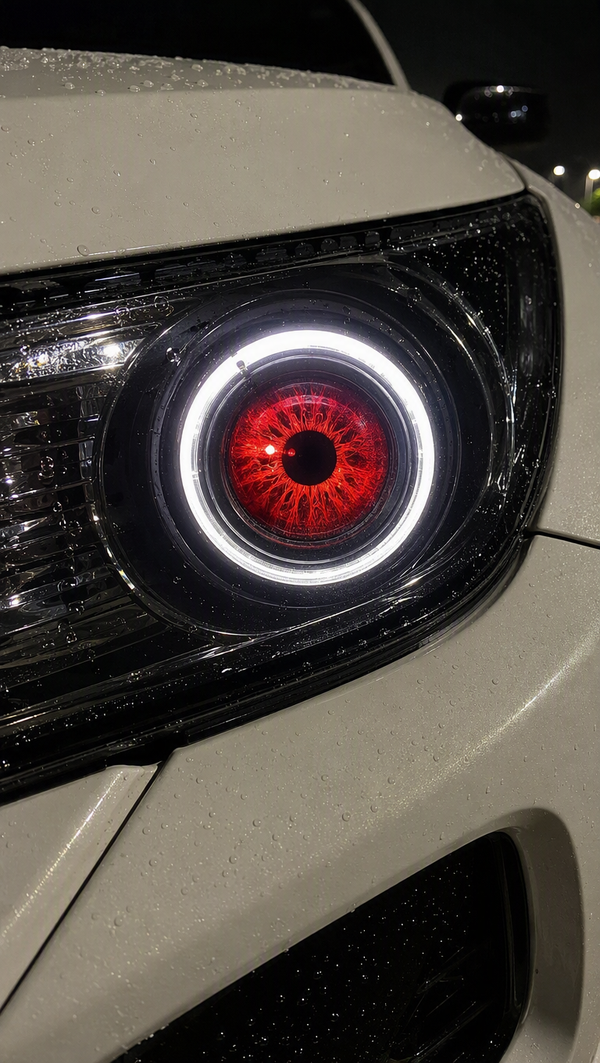 Nocturnal devil eyes Civic macro red