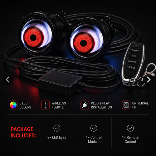 Nocturnal Devil Eyes — LED Retrofit Headlight Kit
